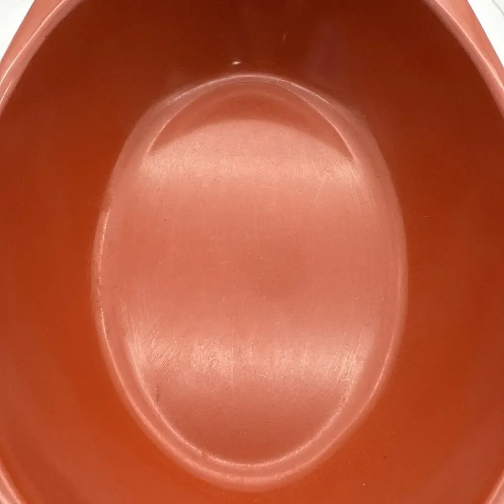Prolon Vintage Melamine Burnt Orange Oval Serving Bowls 11